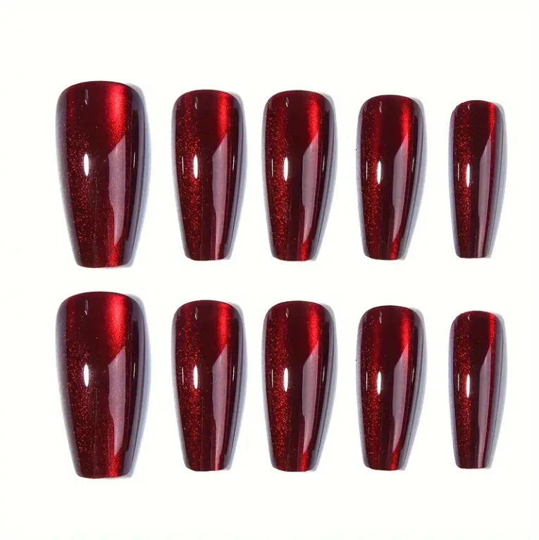 Press-On Nails Glossy Non-Toxic Easy Application & Comfortable Fit