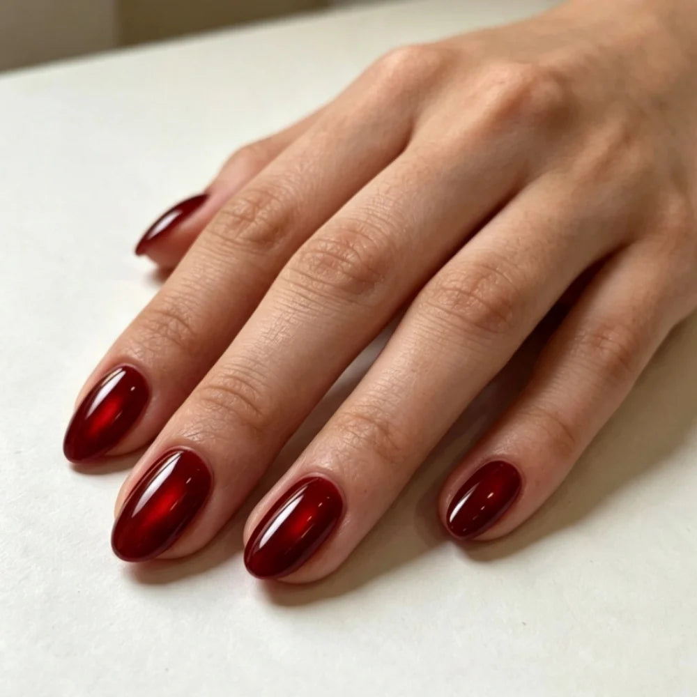 Press-On Nails Glossy Ombre Chip-Resistant Easy Application