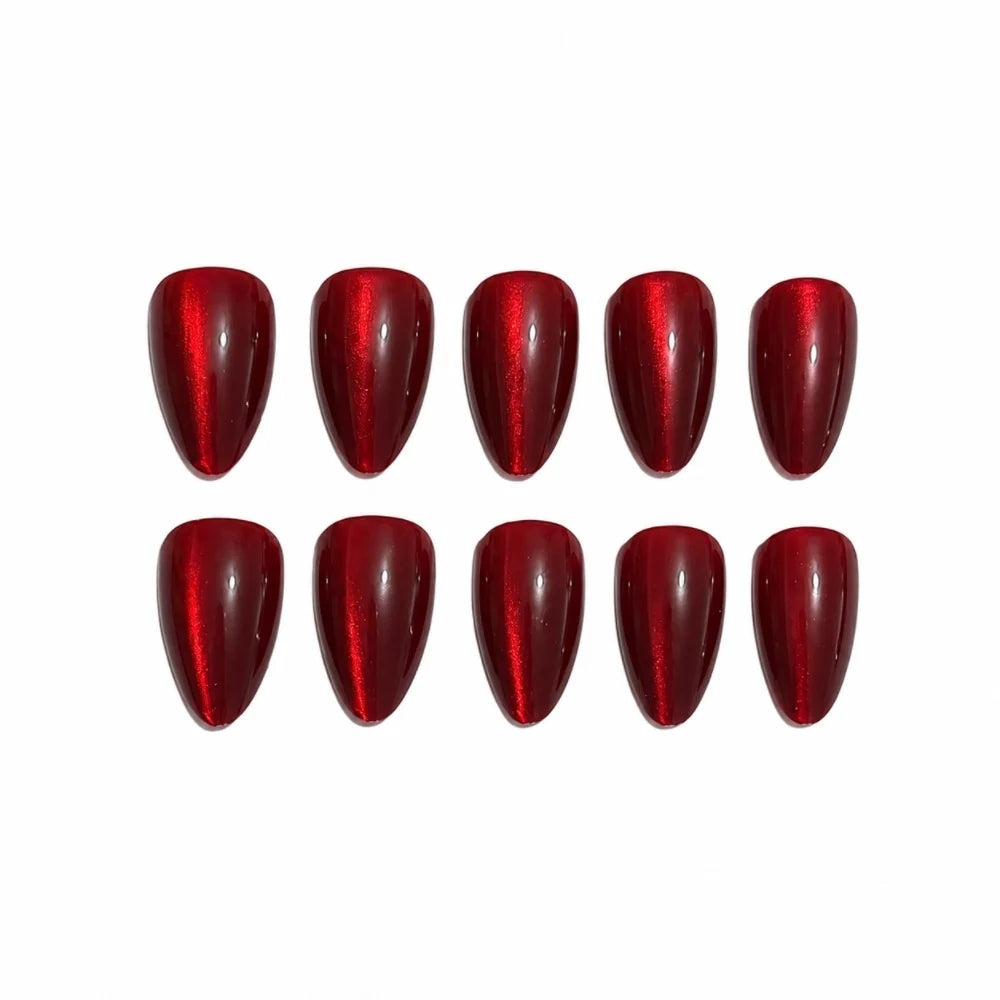 Press-On Nails Glossy Ombre Chip-Resistant Easy Application