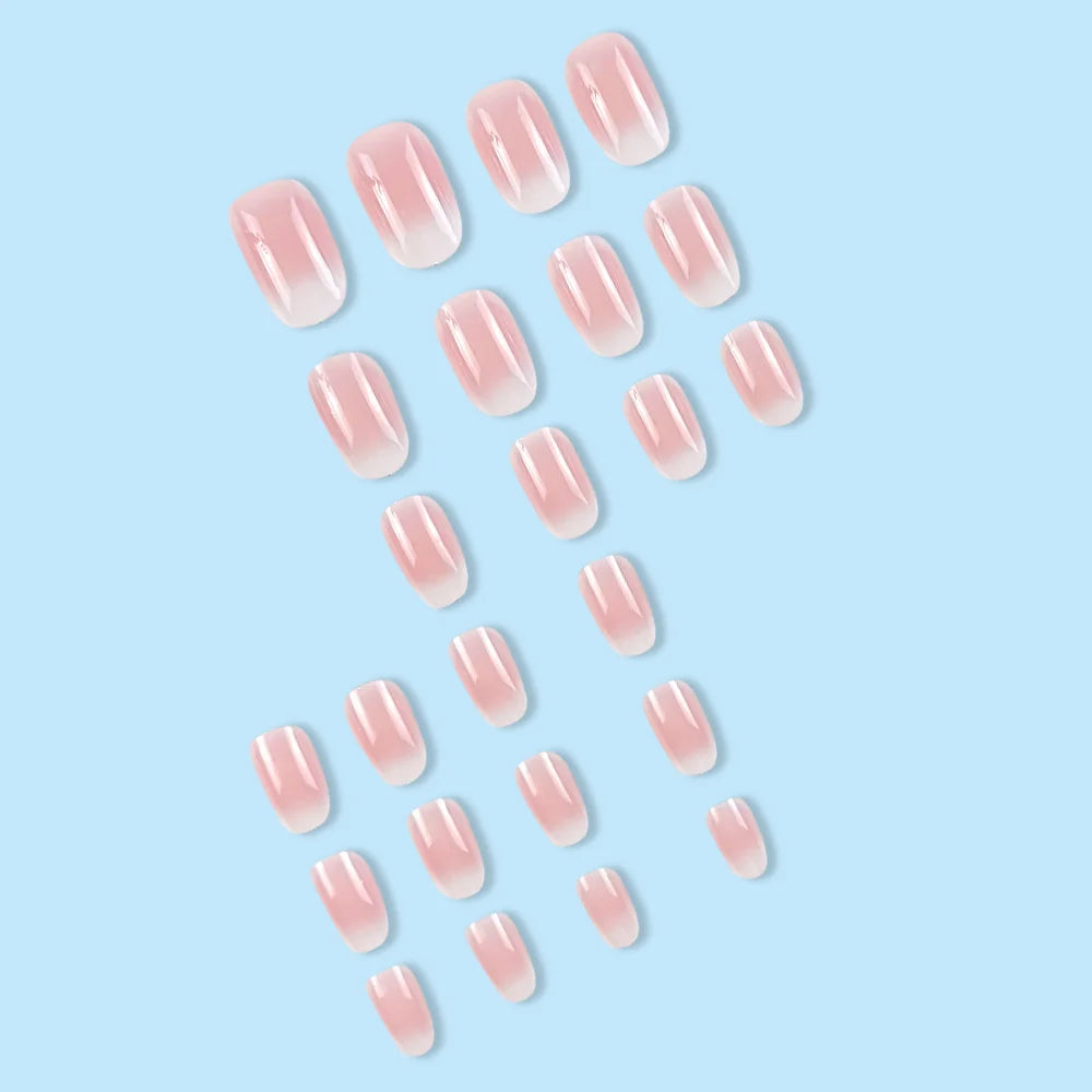 Press-On Nails Glossy Ombre Lightweight & Durable