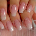 Press-On Nails Glossy Ombre Square Easy-Apply Kit