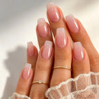 Press-On Nails Glossy Ombre Square Easy-Apply Kit