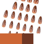 Press-On Nails Glossy Ombre White Dot Stiletto
