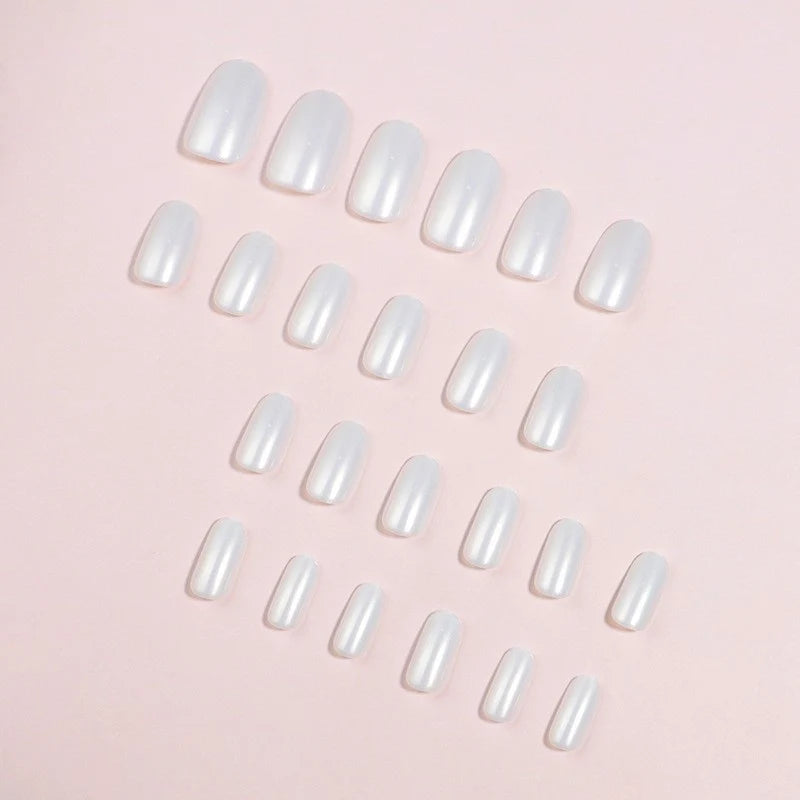 Press-On Nails Glossy Peel-And-Stick Set of 24