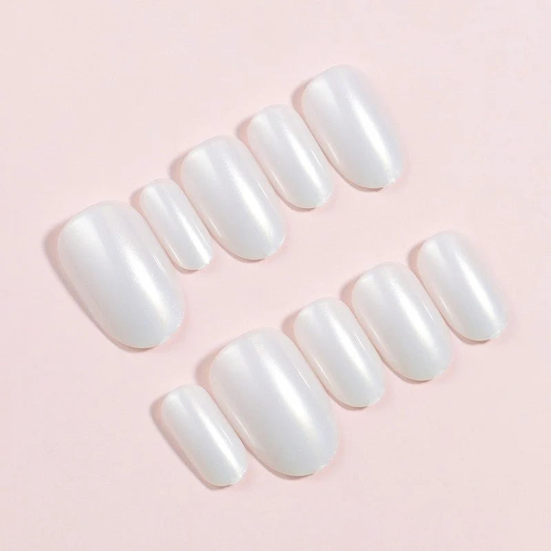 Press-On Nails Glossy Peel-And-Stick Set of 24