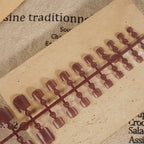 Press-On Nails Glossy Short Square Non-Toxic Peel-On Adhesive