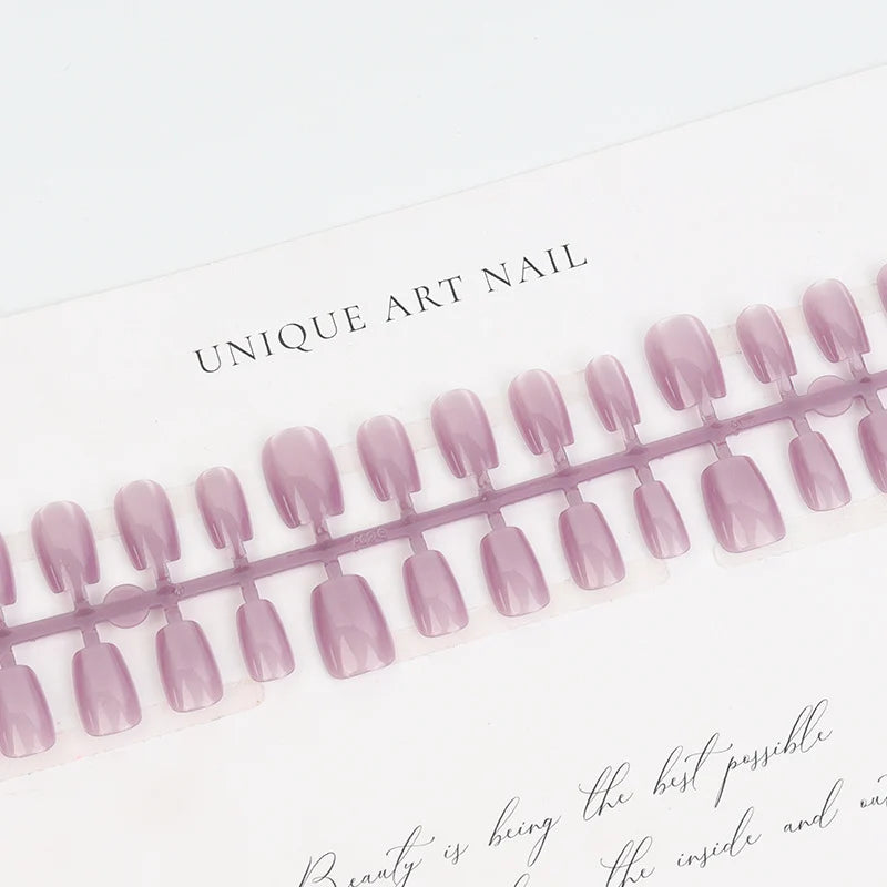 Press-On Nails Glossy Square Lightweight 10 Pack