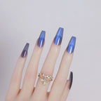 Press-On Nails Glossy Stiletto Reusable Set