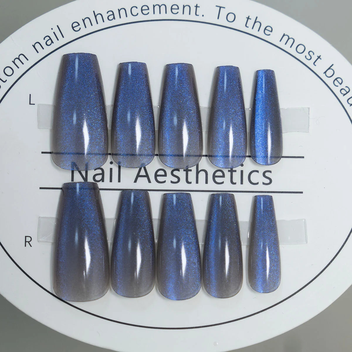 Press-On Nails Glossy Stiletto Reusable Set