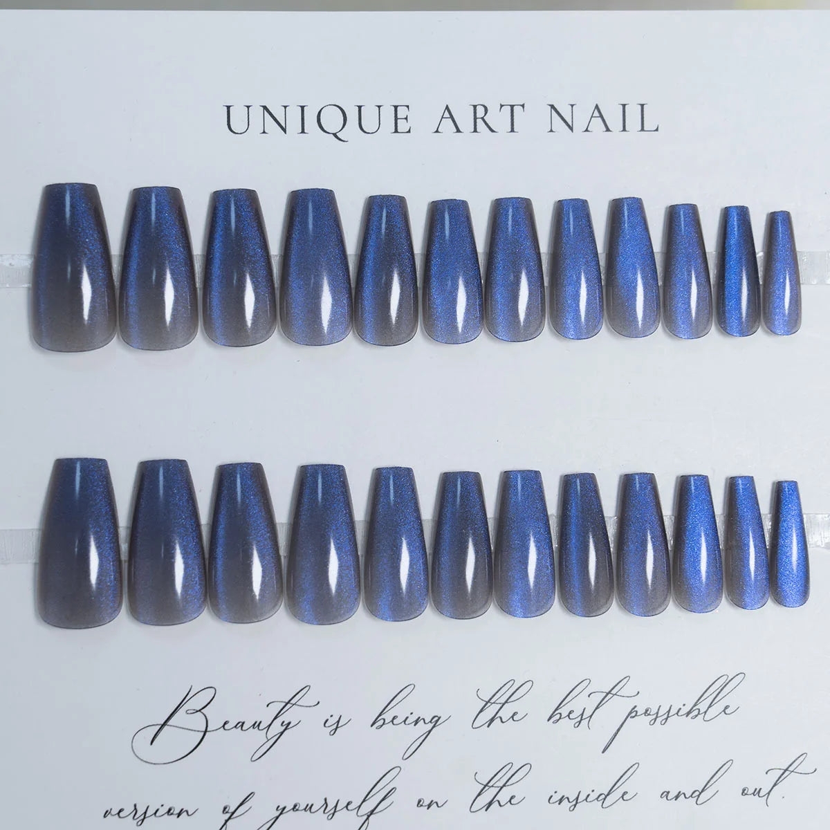 Press-On Nails Glossy Stiletto Reusable Set