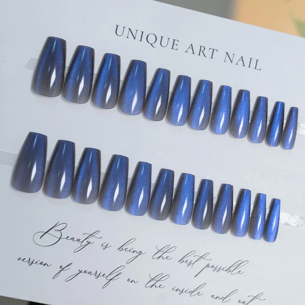 Press-On Nails Glossy Stiletto Reusable Set
