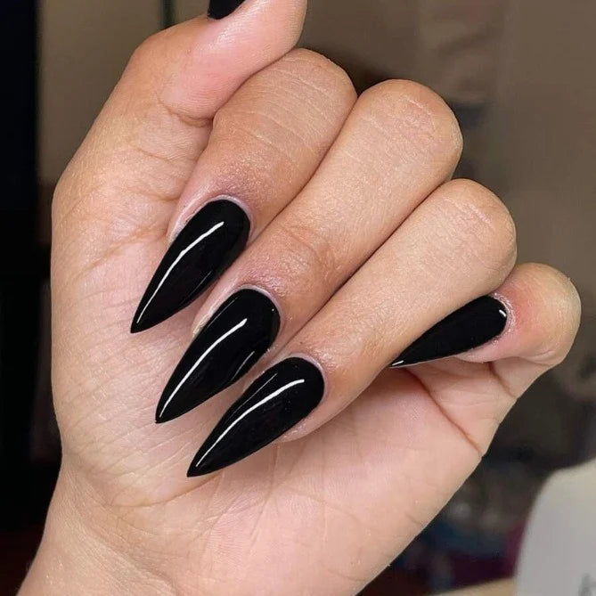 Press-On Nails Glossy Stiletto Set of 24