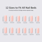 Press-On Nails Gold Foil Marble Reusable & Skin-Friendly