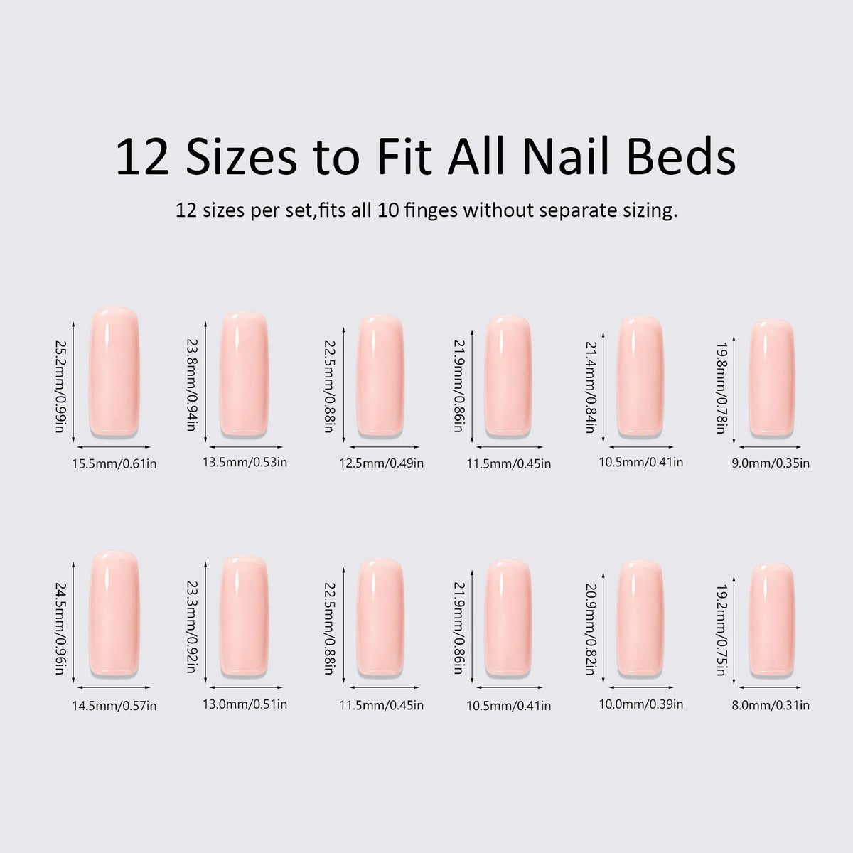 Press-On Nails Gold Foil Marble Reusable & Skin-Friendly