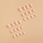 Press-On Nails Gold Leaf Design Reusable & Self-Adhesive