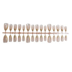 Press-On Nails Golden Accent Reusable Long-Lasting