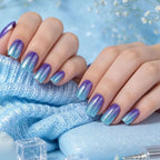 Press-On Nails Gradient Glitter Long-Lasting Set of 24