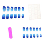 Press-On Nails Gradient Glitter Long-Lasting Set of 24