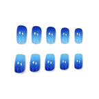 Press-On Nails Gradient Glitter Long-Lasting Set of 24