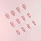 Press-On Nails Gradient Glitter Set of 24 Multiple Sizes