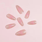 Press-On Nails Gradient Glitter Set of 24 Multiple Sizes
