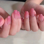 Press-On Nails Gradient Ombre Acrylic Reusable