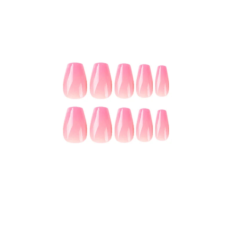 Press-On Nails Gradient Ombre Acrylic Reusable