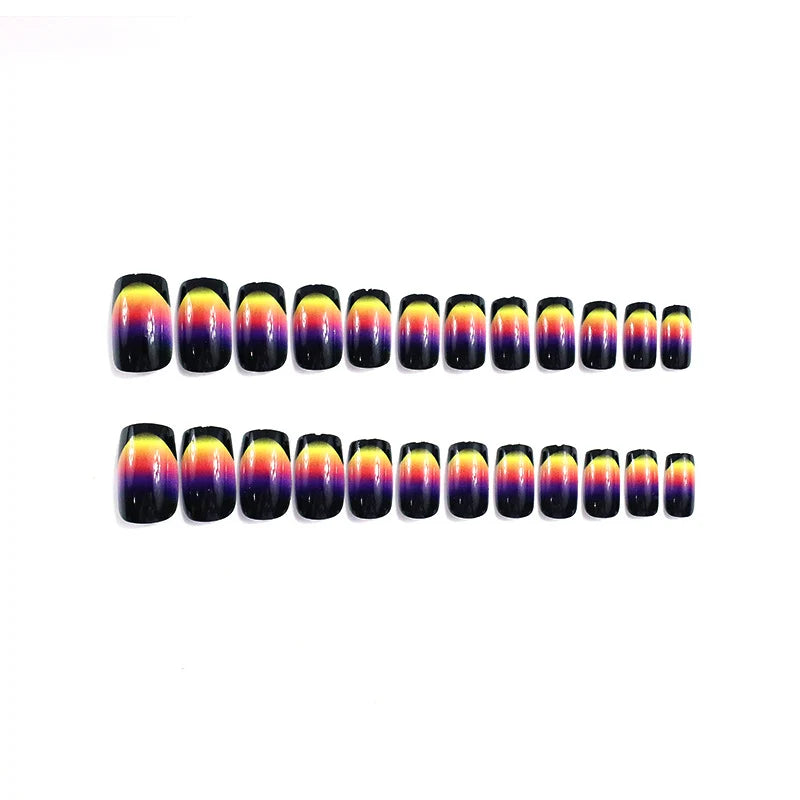 Press-On Nails Gradient Ombre Salon-Quality 24-Count Set