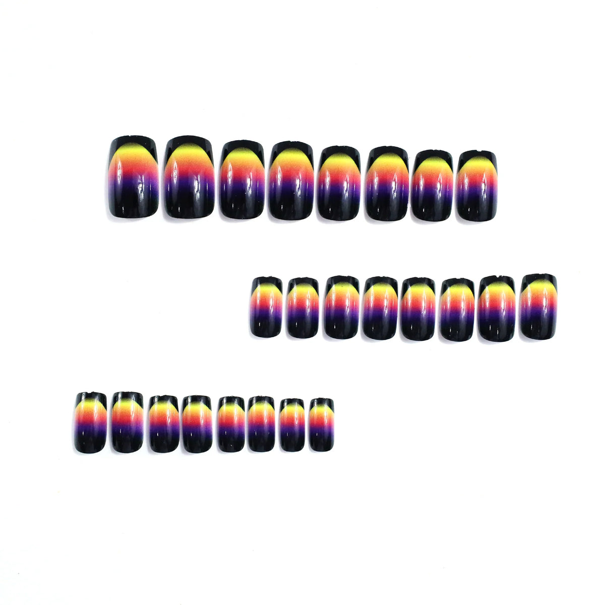 Press-On Nails Gradient Ombre Salon-Quality 24-Count Set
