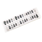 Press-On Nails Graphic Black & White Reusable