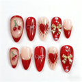Press-On Nails Hand-Decorated Reusable Salon-Quality