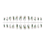 Press-On Nails Hand-Painted Botanical Reusable & No Glue