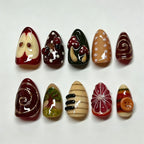Press-On Nails Hand-Painted Easy Application & Comfortable Fit