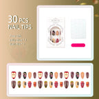 Press-On Nails Hand-Painted Easy Application & Comfortable Fit