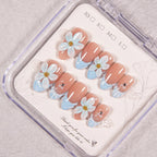 Press-On Nails Hand-Painted Floral Easy Application & Comfortable Fit