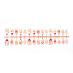 Press-On Nails Hand-Painted Floral Peel & Stick