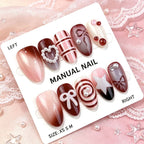 Press-On Nails Handcrafted Decorative Adjustable Fit