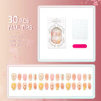 Press-On Nails Handcrafted Floral Easy Apply & Comfortable Fit