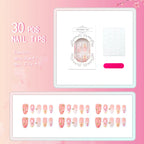 Press-On Nails Handcrafted Floral Easy Apply Durable Fit