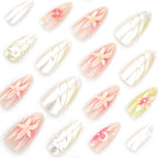Press-On Nails Handcrafted Floral Easy Apply & Remove