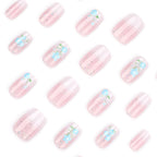 Press-On Nails Handcrafted Floral Glossy Finish Reusable