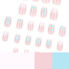 Press-On Nails Handcrafted Floral Glossy Finish Reusable