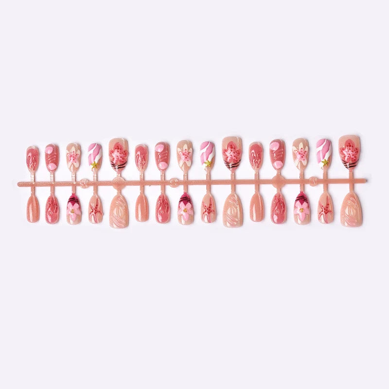 Press-On Nails Handcrafted Reusable No Glue