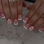 Press-On Nails Handmade Floral Chip-Free Finish