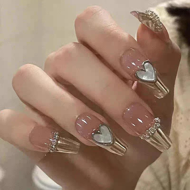 Press-On Nails Handmade Holographic Finish