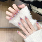 Press-On Nails Handmade Holographic Finish