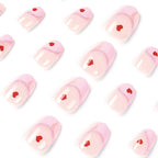 Press-On Nails Heart Accent Easy Apply & Comfortable Fit