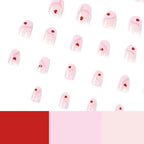 Press-On Nails Heart Accent Easy Apply & Comfortable Fit