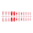 Press-On Nails Heart Design Peel And Stick