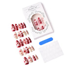 Press-On Nails Heart Design Peel-And-Stick